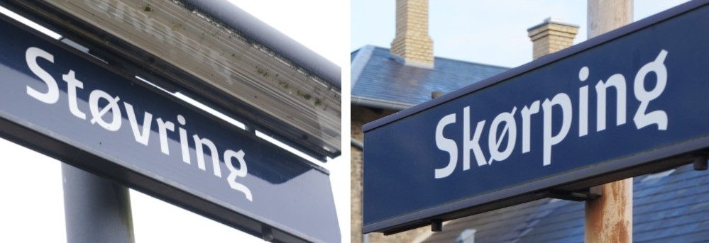 Togskilte. Skørping Støvring (2)